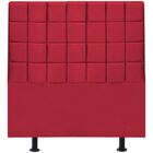 Cabeceira Estofada Cama Solteiro 100 Cm Clara Suede Vermelho