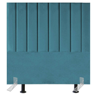 Cabeceira Estofada Cama Solteiro 100 Cm Luna Suede E Frame Az