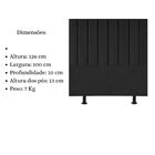 Cabeceira Estofada Cama Solteiro 100 Cm Sophia Carla Suede Pr