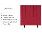 Cabeceira Estofada Cama Solteiro 100 Cm Sophia Carla Suede Ve