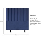 Cabeceira Estofada Cama Solteiro 90 Cm Esther Suede E Frame A