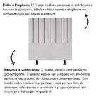 Cabeceira Estofada Cama Solteiro 90 Cm Lívia Suede E Frame Ci