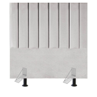 Cabeceira Estofada Cama Solteiro 90 Cm Lívia Veludo E Frame C