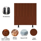 Cabeceira Estofada Cama Solteiro 90 Cm Lívia Veludo E Frame T