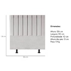 Cabeceira Estofada Cama Solteiro 90 Cm Luana Veludo E Frame C