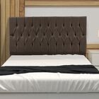Cabeceira Estofada Cama Solteiro 90 Cm Madri Suede Marrom