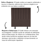 Cabeceira Estofada Cama Solteiro 90 Cm Maya Suede E Frame Mar