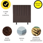 Cabeceira Estofada Cama Solteiro 90 Cm Maya Suede E Frame Mar