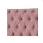Cabeceira Estofada Capitonê Viúva 120 Cm Jade Suede Rosa