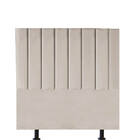 Cabeceira Estofada Carla 140cm Casal Suede Bege - D A Decor