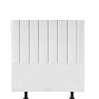 Cabeceira Estofada Carla 90cm Solteiro Courino Branco - D A D