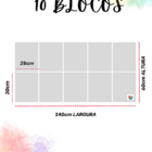 Cabeceira Estofada Casal 10 Blocos Não É Segredo Linho Cinza