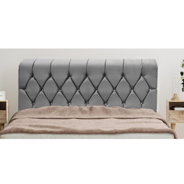 Cabeceira Estofada Casal 138cm Veludo Milena Jsw