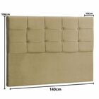Cabeceira Estofada Casal 140 Cm Jordania Suede Marfim