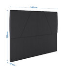 Cabeceira Estofada Casal 140 Cm Júpiter Corino - Skybox - Pre