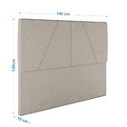 Cabeceira Estofada Casal 140 Cm Júpiter Linho - Skybox - Bege