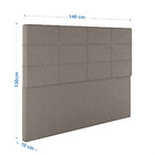 Cabeceira Estofada Casal 140 Cm Marte Linho - Skybox - Marrom