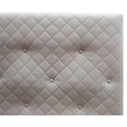 Cabeceira Estofada Casal 140 Cm Suede Bordado Skybox - Bege