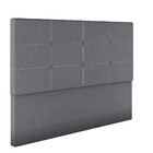 Cabeceira Estofada Casal 140 Cm Terra Corino - Skybox - Cinza
