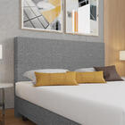 Cabeceira Estofada Casal 140 Cm Terra Linho - Skybox - Cinza