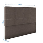 Cabeceira Estofada Casal 140 Cm Terra Veludo - Skybox - Marrom