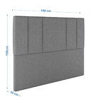 Cabeceira Estofada Casal 140 Cm Venus Linho - Skybox - Cinza