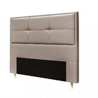 Cabeceira Estofada Casal 140cm Corino Monte Carlo Dobuê