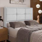 Cabeceira Estofada Casal 140cm Corino Monte Carlo Dobuê