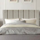 Cabeceira Estofada Casal 140cm Dália Linho Bege - D A Decor