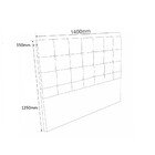 Cabeceira Estofada Casal 140cm Denver Viero