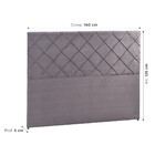 Cabeceira Estofada Casal 140cm Sued Helena Dsoll