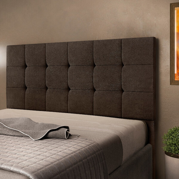 Cabeceira Estofada Casal 140cm Suede Amassado Ana Js Móveis