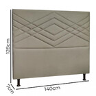 Cabeceira Estofada Casal 140cm Veludo Betina Js Móveis