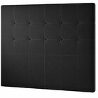 Cabeceira Estofada Casal 140x126cm Amandita Preto