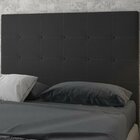 Cabeceira Estofada Casal 140x126cm Amandita Preto