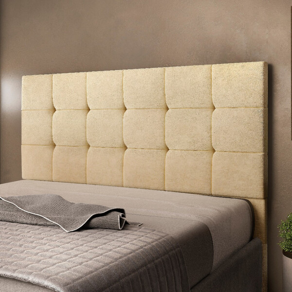 Cabeceira Estofada Casal 160cm Suede Amassado Ana Js Móveis