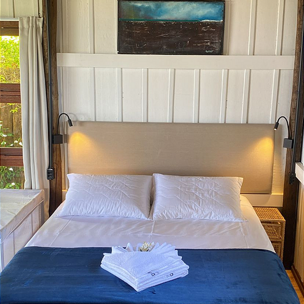 Cabeceira Estofada Casal 1 Bloco Não É Segredo Linho Palha 14