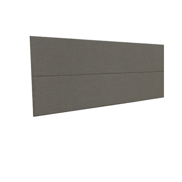 Cabeceira Estofada Casal 2 Blocos Não É Segredo Linho Marrom