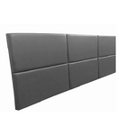 Cabeceira Estofada Casal 6 Blocos Não É Segredo Facto Cinza E