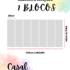 Cabeceira Estofada Casal 7 Blocos Não É Segredo Linho Bege 14