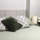 Cabeceira Estofada Casal 8 Blocos Não É Segredo Linho Cru 140