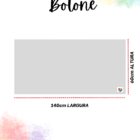 Cabeceira Estofada Casal Botonê Não É Segredo Linho Palha 140