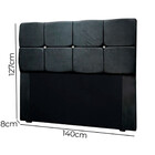 Cabeceira Estofada Casal Com Strass Mila 1,40 Suede Amassado