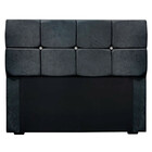 Cabeceira Estofada Casal Com Strass Mila 1,40 Suede Amassado