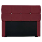 Cabeceira Estofada Casal Com Strass Mila 1,40 Veludo Star Con