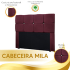 Cabeceira Estofada Casal Com Strass Mila 1 40 Veludo - Vs Dec