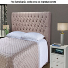 Cabeceira Estofada Casal Denver 140cm Tecido Veludo 15199 - Z