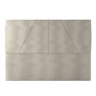 Cabeceira Estofada Casal King Size 195 Cm Júpiter Linho - Sky