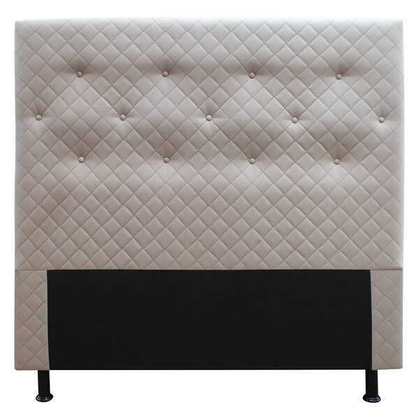 Cabeceira Estofada Casal King Size 195 Cm Suede Bordado Skybo