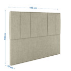 Cabeceira Estofada Casal King Size 195 Cm Venus Veludo - Skyb